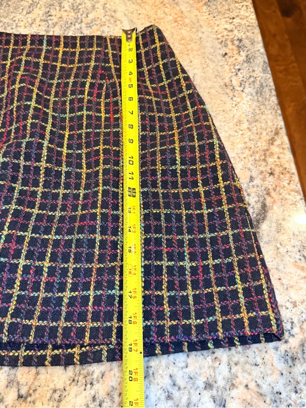Hutch Multicolor Bouclé Plaid Mini Skirt | Anthropologie | Size Medium - Picture 4 of 11
